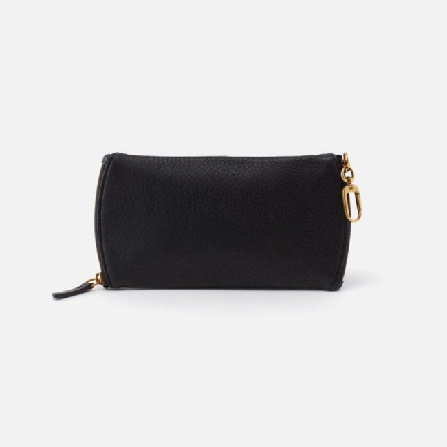 Hobo Women's Spark Double Eyeglass Case in Pebbled Leather - Black | New Arrivals