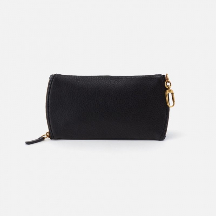Hobo Women's Spark Double Eyeglass Case in Pebbled Leather - Black | New Arrivals
