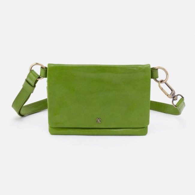 Hobo Women's Winn Belt Bag in Polished Leather - Garden Green | New Arrivals