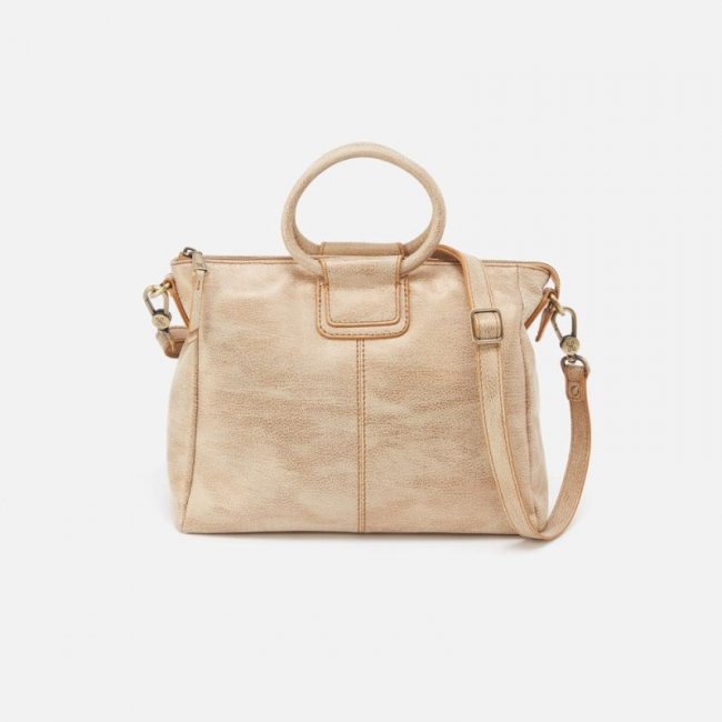Hobo Women's Sheila Medium Satchel in Metallic Leather - Gold Leaf | New Arrivals