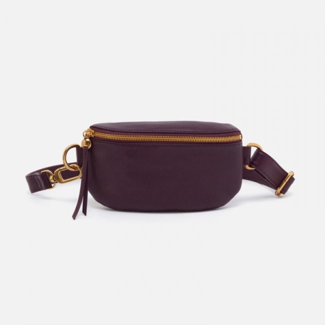 Hobo Women's Fern Belt Bag in Pebbled Leather - Ruby Wine | New Arrivals