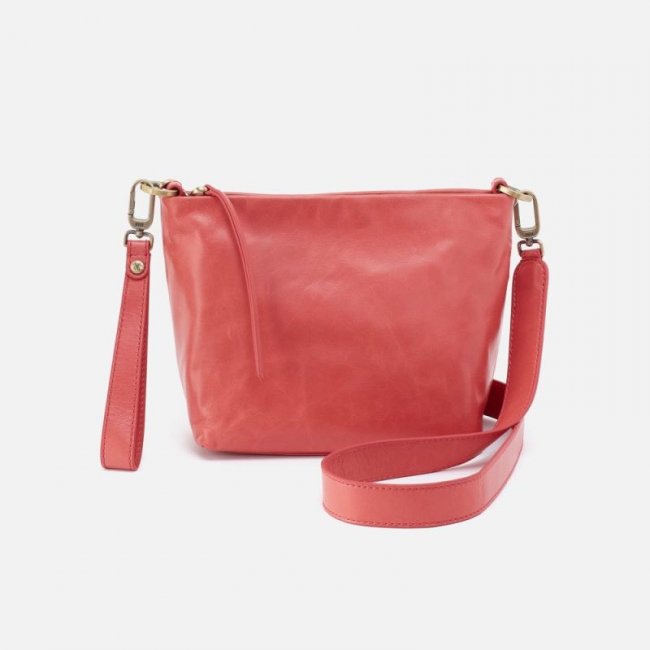 Hobo Women's Ashe Crossbody in Polished Leather - Cherry Blossom | New Arrivals