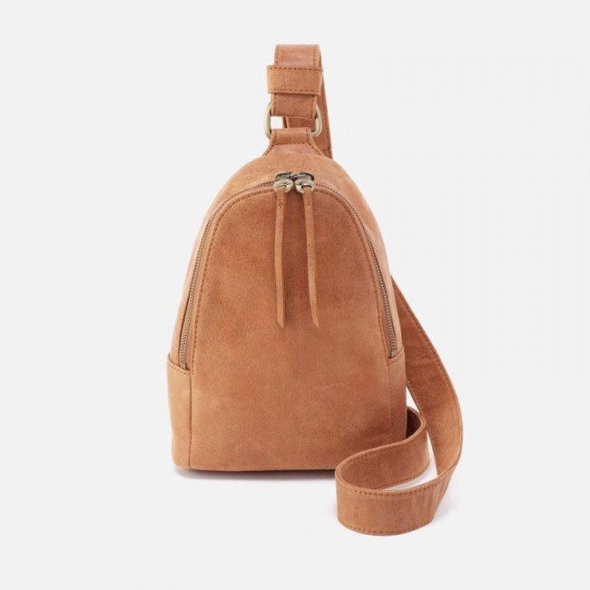 Hobo Women's Fern Sling in Buffed Leather - Whiskey | New Arrivals
