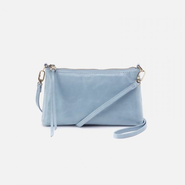 Hobo Women's Darcy Crossbody in Polished Leather - Cornflower | New Arrivals