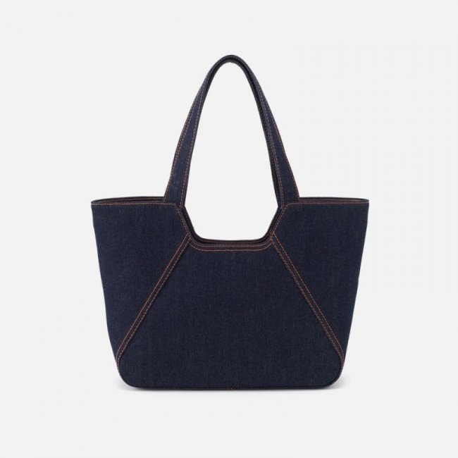 Hobo Women's Bellamy Medium Tote in Denim Fabric - Dark Denim | New Arrivals