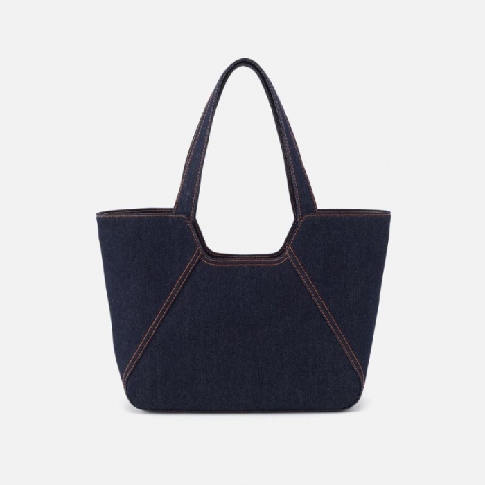Hobo Women's Bellamy Medium Tote in Denim Fabric - Dark Denim | New Arrivals