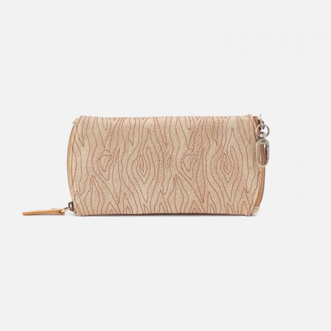 Hobo Women's Spark Double Eyeglass Case in Embroidered Metallic Leather - Gold Leaf | New Arrivals