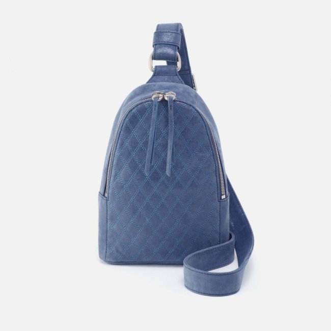 Hobo Women's Fern Sling in Buffed Leather - Azure | New Arrivals