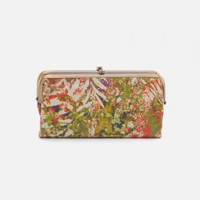 Hobo Women's Lauren Clutch-Wallet in Printed Leather - Tropic Print | New Arrivals