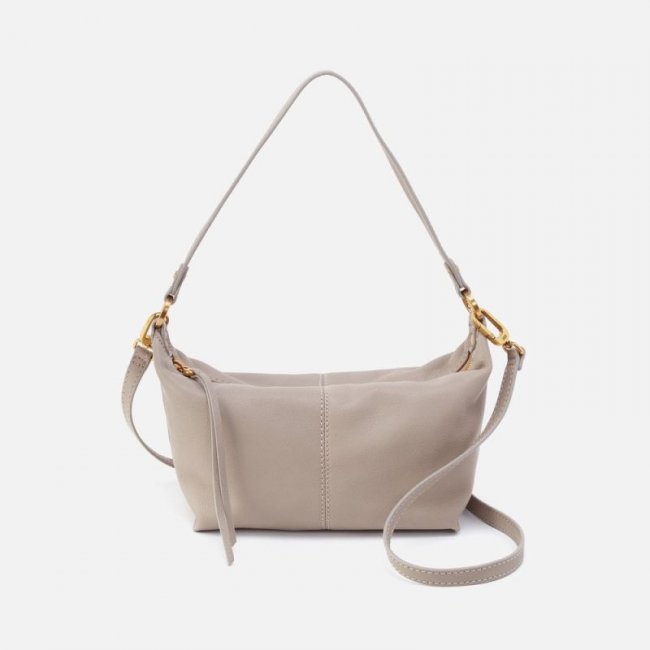 Hobo Women's Laguna Crossbody in Pebbled Leather - Taupe | New Arrivals