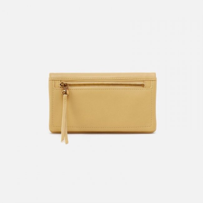 Hobo Women's Lumen Continental Wallet in Pebbled Leather - Flax | New Arrivals