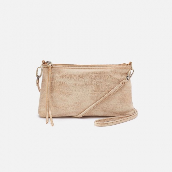 Hobo Women's Darcy Crossbody in Metallic Leather - Gold Leaf | New Arrivals