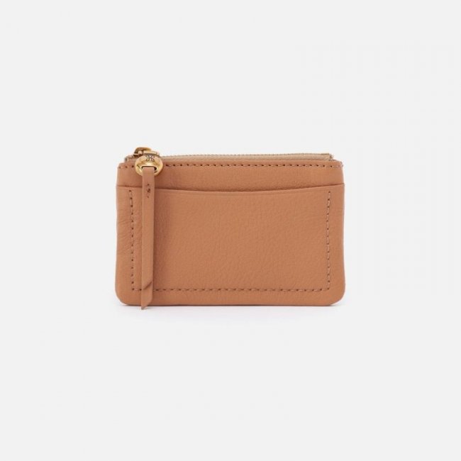Hobo Women's Lumen Card Case in Pebbled Leather - Sandstorm | New Arrivals