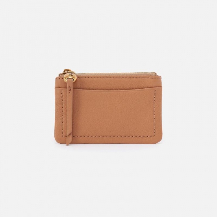 Hobo Women's Lumen Card Case in Pebbled Leather - Sandstorm | New Arrivals