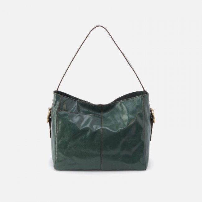Hobo Women's Render Shoulder Bag in Polished Leather - Sage Leaf | New Arrivals