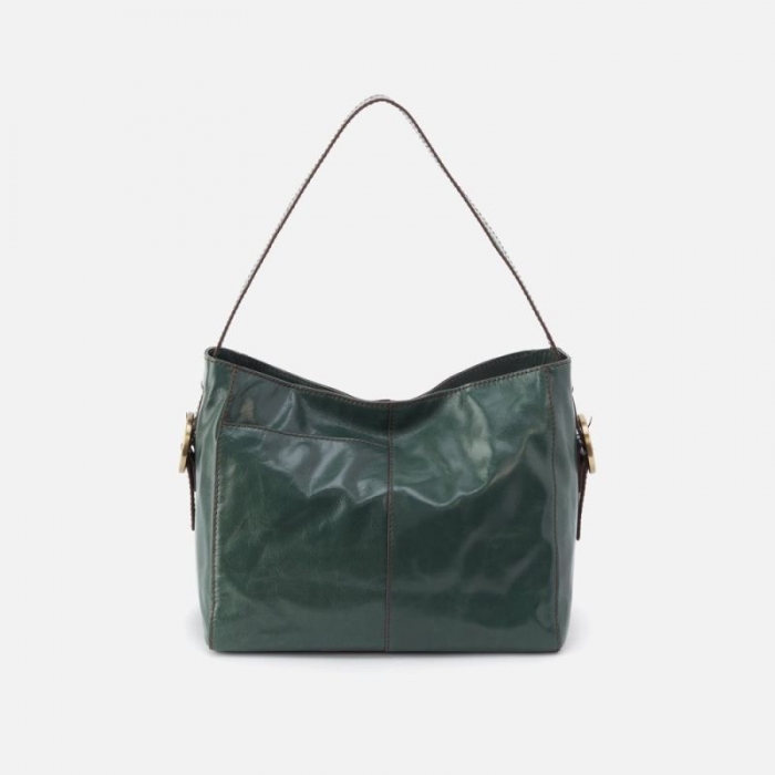 Hobo Women's Render Shoulder Bag in Polished Leather - Sage Leaf | New Arrivals