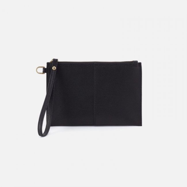 Hobo Women's Vida Small Pouch in Micro Pebbled Leather - Black | New Arrivals