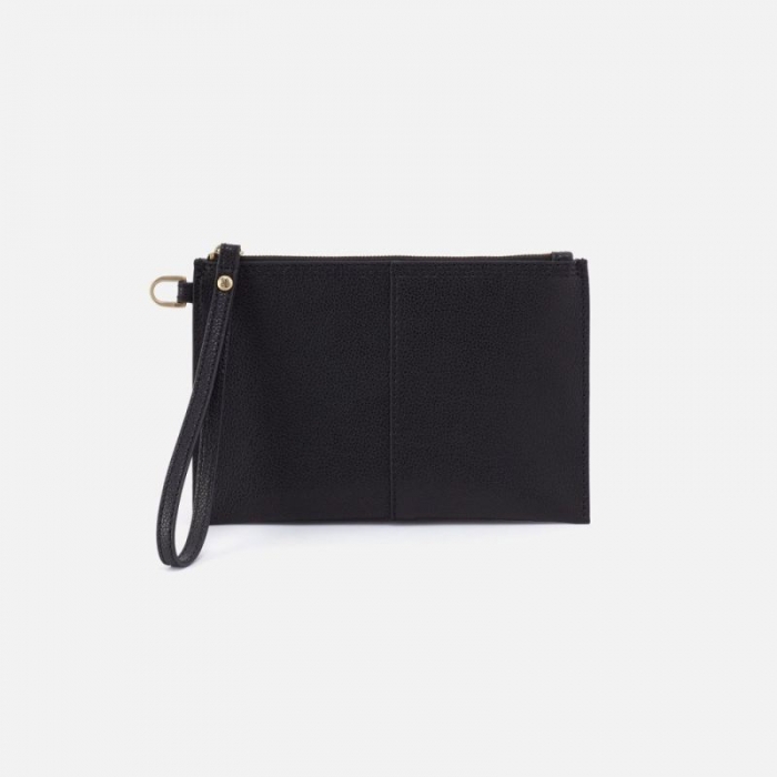 Hobo Women's Vida Small Pouch in Micro Pebbled Leather - Black | New Arrivals