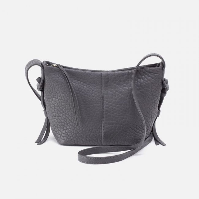 Hobo Women's Bonita Crossbody in Bubble Pebbled Leather - Grey | New Arrivals