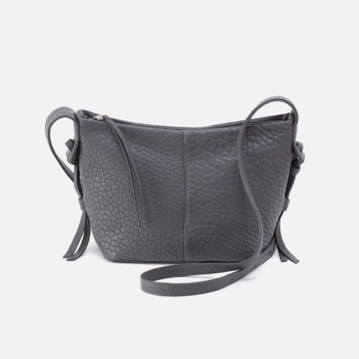 Hobo Women's Bonita Crossbody in Bubble Pebbled Leather - Grey | New Arrivals