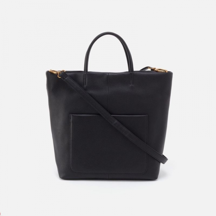 Hobo Women's Tripp Tote in Pebbled Leather - Black | New Arrivals