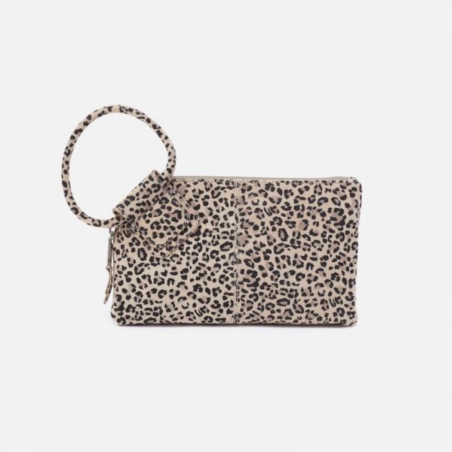 Hobo Women's Sable Wristlet in Printed Leather - Mini Leopard | New Arrivals