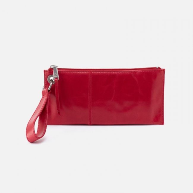 Hobo Women's Vida Wristlet in Polished Leather - Claret | New Arrivals
