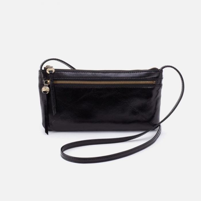 Hobo Women's Cara Crossbody in Polished Leather - Black | New Arrivals