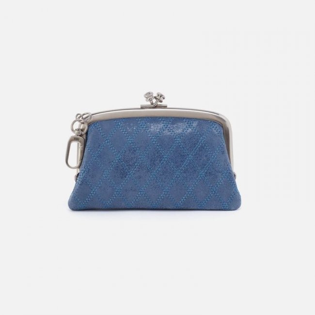 Hobo Women's Cheer Frame Pouch in Buffed Leather - Azure | New Arrivals