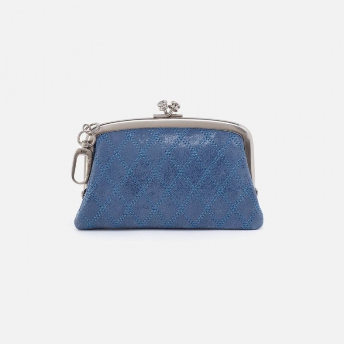 Hobo Women's Cheer Frame Pouch in Buffed Leather - Azure | New Arrivals