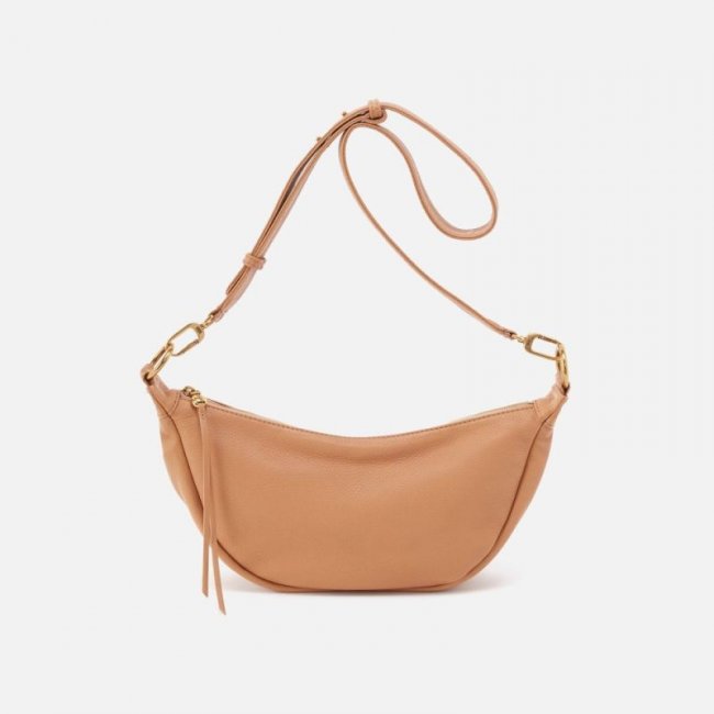 Hobo Women's Knox Sling in Pebbled Leather - Sandstorm | New Arrivals