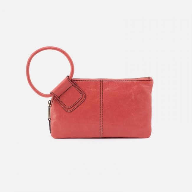 Hobo Women's Sable Wristlet in Polished Leather - Cherry Blossom | New Arrivals