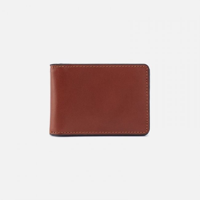 Hobo Women's Navigator Money Clip Wallet in Aston Leather - Cognac | New Arrivals