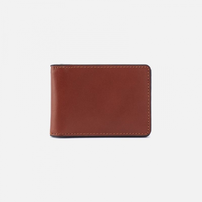 Hobo Women's Navigator Money Clip Wallet in Aston Leather - Cognac | New Arrivals