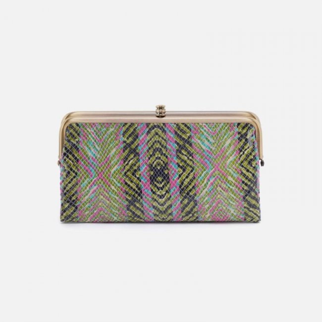 Hobo Women's Lauren Clutch-Wallet in Printed Leather - Geo Diamond Print | New Arrivals