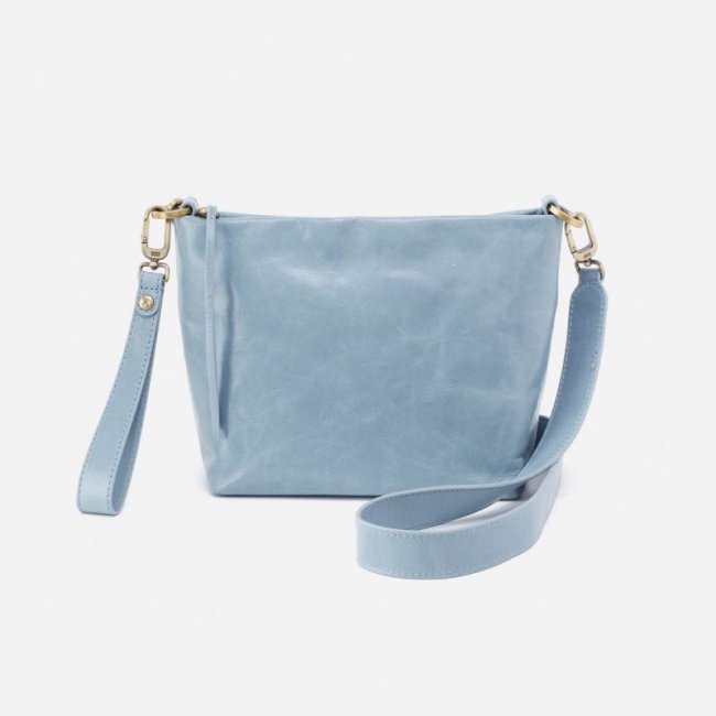 Hobo Women's Ashe Crossbody in Polished Leather - Cornflower | New Arrivals
