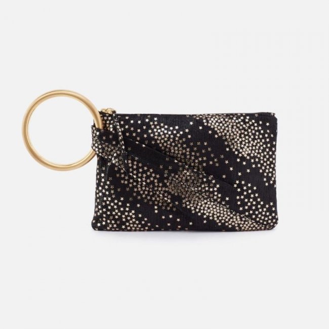 Hobo Women's Sheila Hard Ring Clutch in Printed Leather - Shooting Stars | New Arrivals