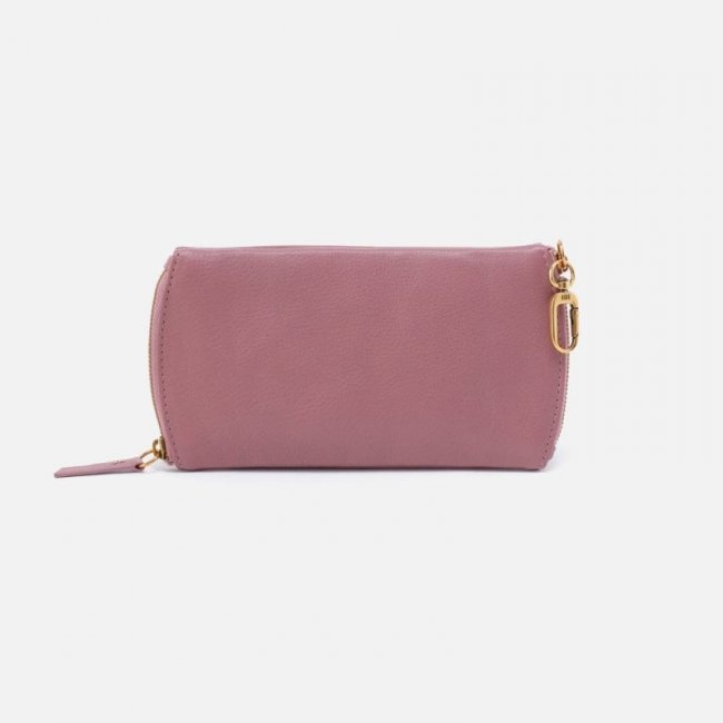 Hobo Women's Spark Double Eyeglass Case in Pebbled Leather - Mauve | New Arrivals