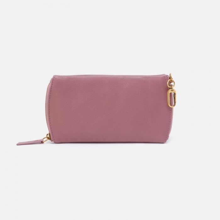 Hobo Women's Spark Double Eyeglass Case in Pebbled Leather - Mauve | New Arrivals