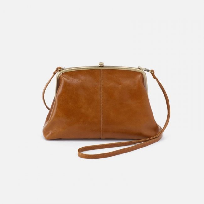 Hobo Women's Lana Crossbody in Polished Leather - Truffle | New Arrivals