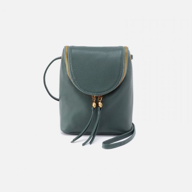 Hobo Women's Fern Crossbody in Pebbled Leather - Sage Leaf | New Arrivals
