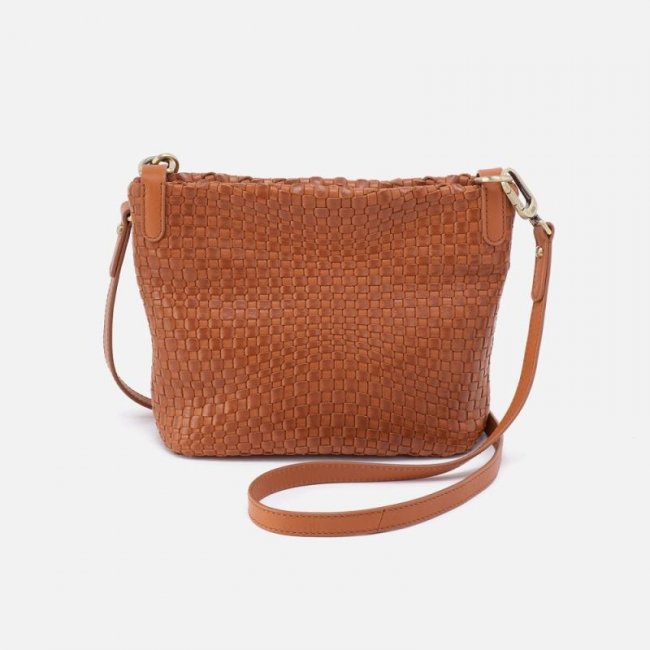 Hobo Women's Bolder Convertible Crossbody in Wave Weave Leather - Wheat | New Arrivals