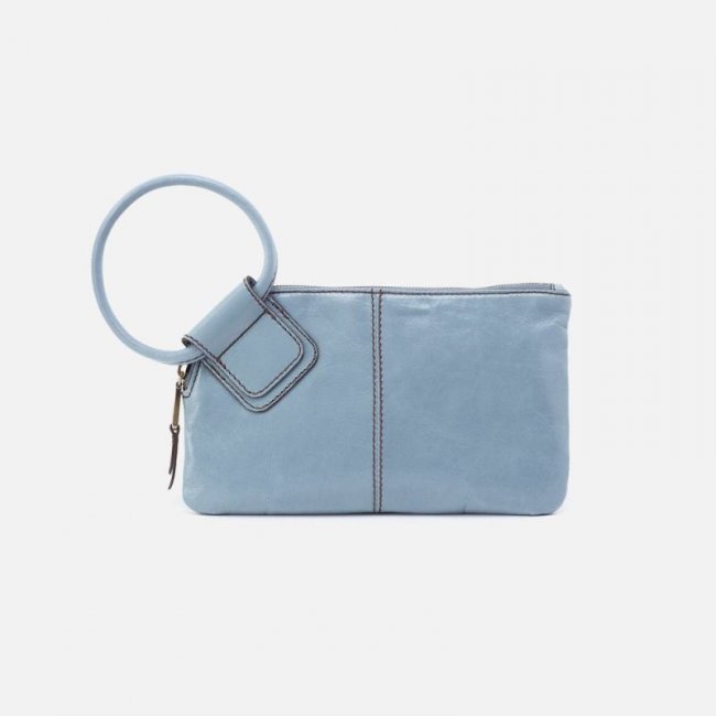 Hobo Women's Sable Wristlet in Polished Leather - Cornflower | New Arrivals