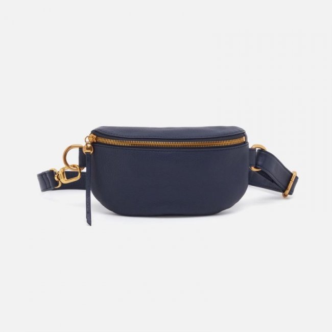 Hobo Women's Fern Belt Bag in Pebbled Leather - Sapphire | New Arrivals
