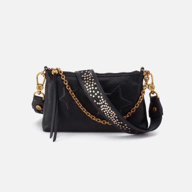 Hobo Women's Darcy Luxe Crossbody in Pebbled Leather - Black | New Arrivals
