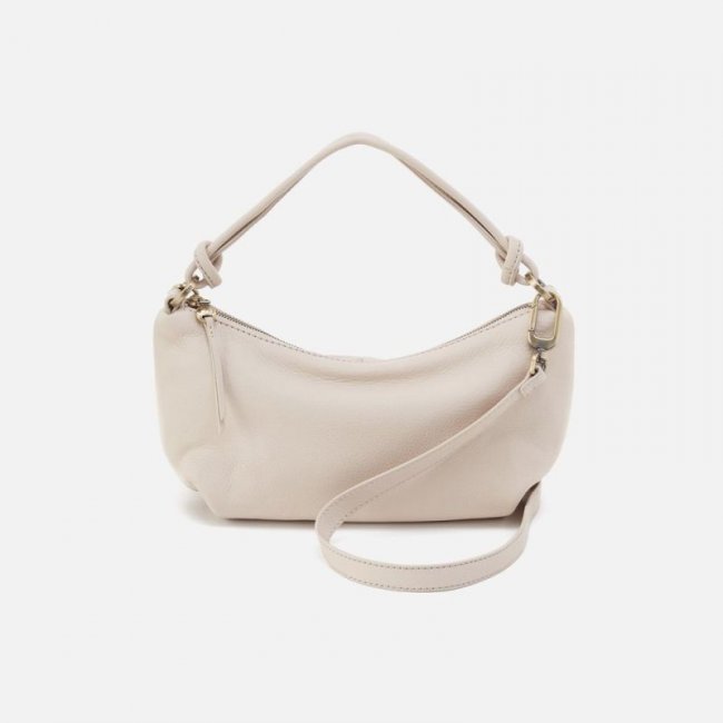 Hobo Women's Lindley Crossbody in Soft Pebbled Leather - Stone | New Arrivals