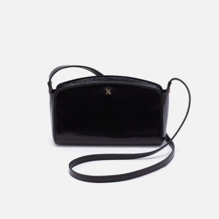 Hobo Women's Jesse Crossbody in Polished Leather - Black | New Arrivals
