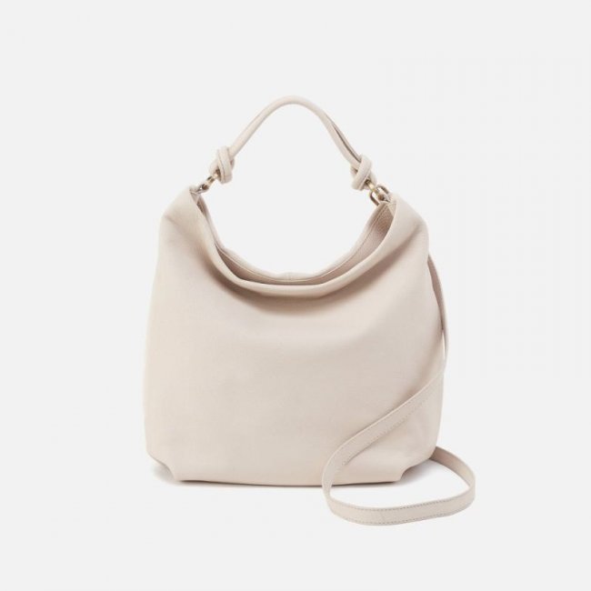 Hobo Women's Lindley Hobo in Soft Pebbled Leather - Stone | New Arrivals