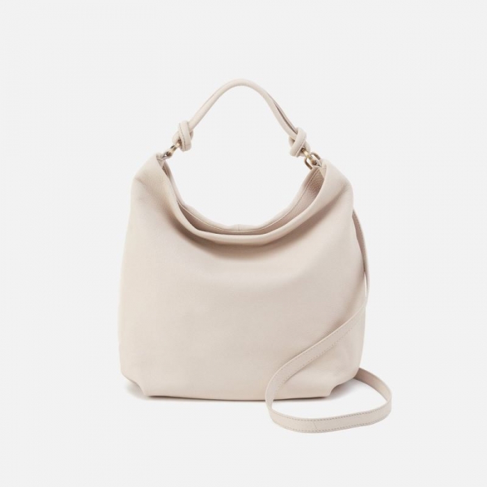 Hobo Women's Lindley Hobo in Soft Pebbled Leather - Stone | New Arrivals