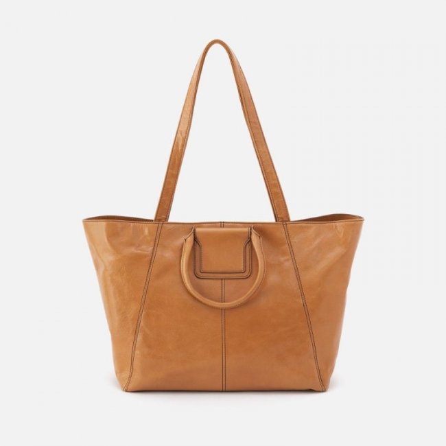 Hobo Women's Sheila East-West Tote in Polished Leather - Natural | New Arrivals